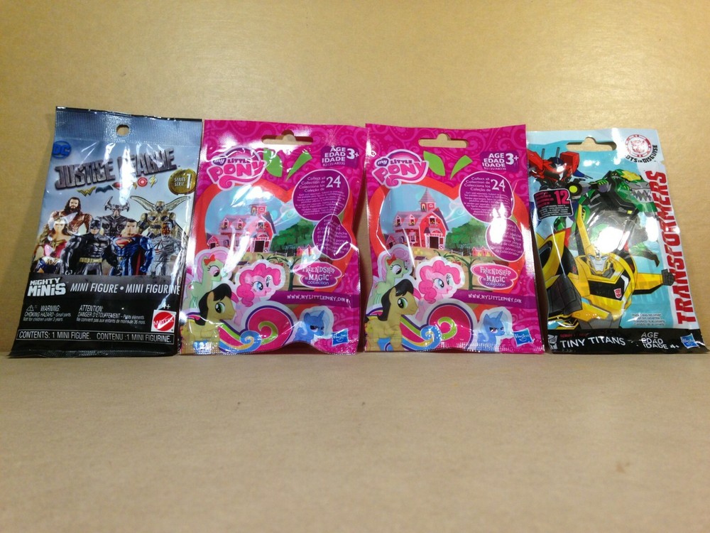 My Little Pony, Transformers and Justice League Blind Packs X4 – *NEW*