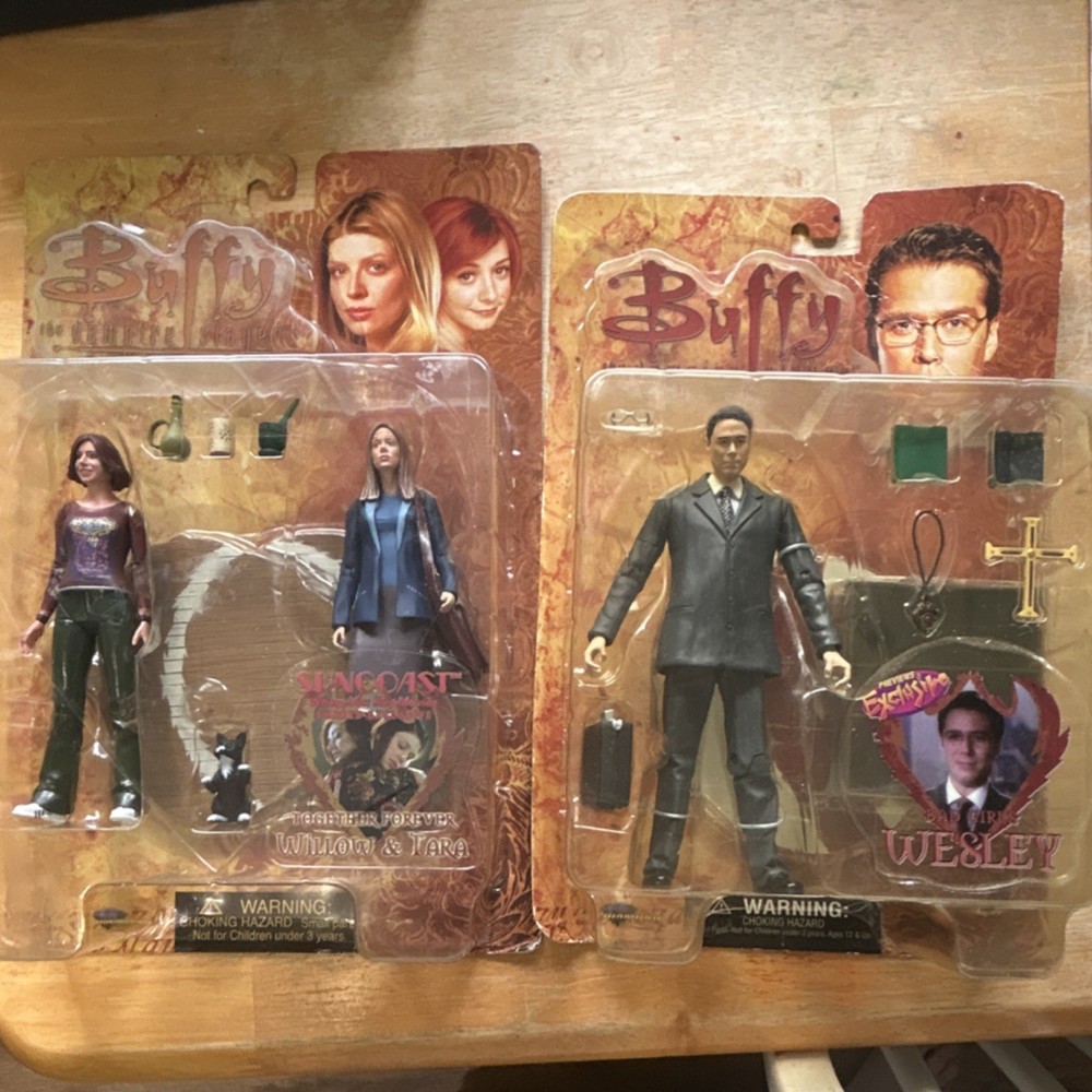 DiamondSelect toys Buffy Vampire Slayer Willow Tara Wesley Action Figures Boxed