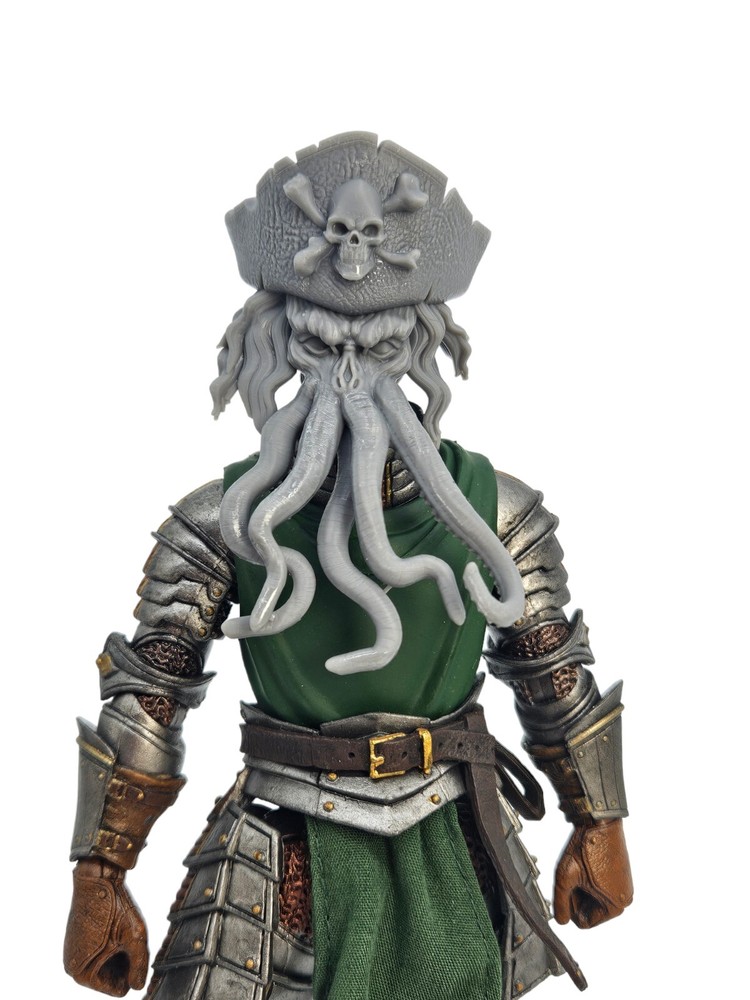 Custom 3d Davy Jones Headsculpt For Mythic/Cosmic Legions 1/12 Scale