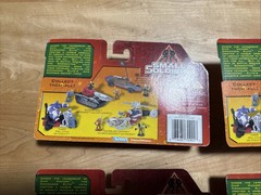 Small Soldiers set of 4 skate-a-pult,buzzsaw tank, power drill cycle, razorblade