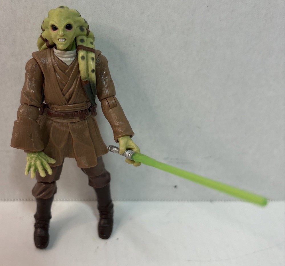 Star Wars Legacy Kit Fisto Jedi Master Geonosis Loose 3.75in Figure Light Saber