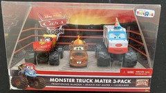 Disney Pixar Cars Toons: Monster Truck Mater 3 Pack Box Sets x 3 in Mint Package