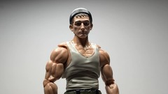 1:12 custom painted common goon, thug, thief, generic bad guy head sculpt