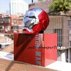Autoking Iron Man Mk5 1:1 Helmet Wearable Voice-control Mask Cosplay Silver/Gold