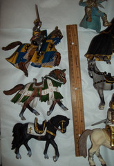 Mixed Lot of Schleich Knights Horses Medieval Action Figures Toy a