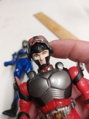 Karmen Rider BLUE KNIGHT and RED FIGURE As Shown R42 6 Inch Lot Of 2