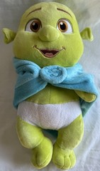 Baby Shrek In Blanket Universal Studios 15″ Soft Stuffed Plush Doll Rare US