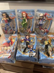 RARE Full Set Of 6 Super Hero GirlsAction Figure Doll DC Comic Mattel 2015 BNIB