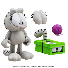 Garfield Wave 1 Nermal Action Figure – 17 Points of Articulation with Yarn &