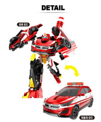 Hello Carbot Ace Rescue 에이스 Santafe All Star Transforming Robot Action Figure