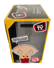 Family Guy Tiny TV Classics Real Working TV and Remote Seasons 1 & 2 Clips NEW