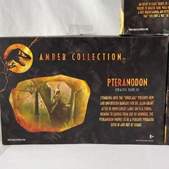 Jurassic World Ian Malcolm Velociraptor Pteranodon Park Amber Collection Lot NEW