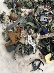Massive 18lb GI Joe, Formative INTL, 21st Century Toys Lot Uniforms Guns Helmet
