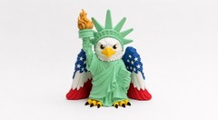 🇺🇸 American Eagle Lady Liberty Statue5” Tall Patriotic 3D Printed Collectible
