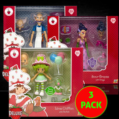 Boss Fight Studio Strawberry Shortcake Deluxe Villains 3-Pack BUNDLE– Sour