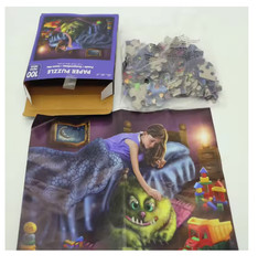 100PCS Dog Animal Jigsaw Puzzle Educational Gift for Kids