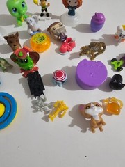 Bag Of Small Toys Bulk of PVC & Plastic Figures Toy Modern, Barely Played With