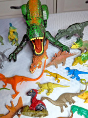 Lot of 130+ Plastic Rubber Dinosaurs 1 Battery Operated & Vintage Animals