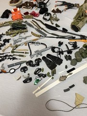 GI Joe Lot With Clothes And Accessories Weapons Ammo Figures