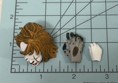 NECA IT Pennywise Clown Welcome To Derry Hand & Head 1/12 Figure Custom Part