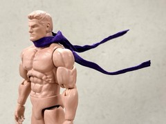 PB-SCR-PP: Purple Wired Scarf / sash /belt for 6″ ~ 7″ action figures