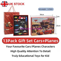 Disney Pixar Lightning McQueen Diecast Car Set Color Gift Box Alloy Toy For Kids