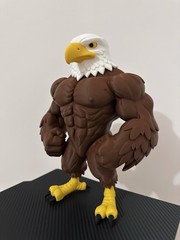 American GigaChad Eagle – Patriotic Muscle Eagle Figure