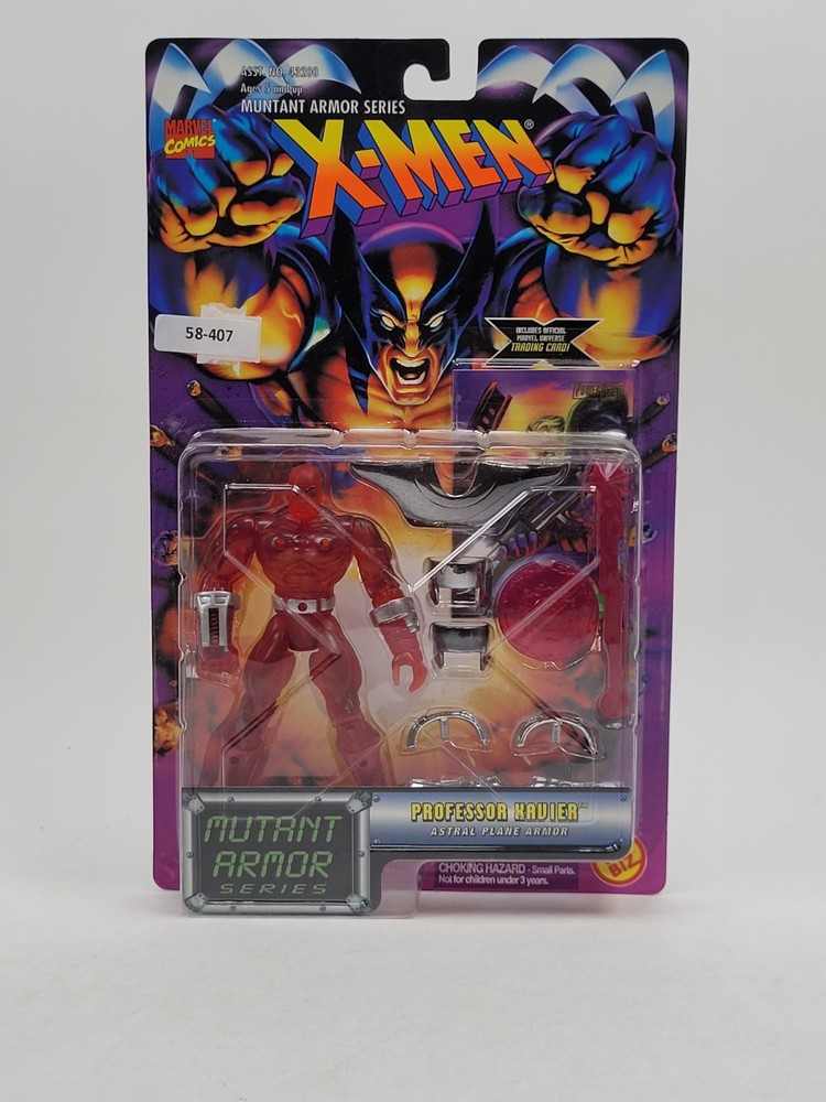 Toy Biz Marvel X-Men HOLO Card Mutant Armor PROFESSOR XAVIER Action Figure 1996