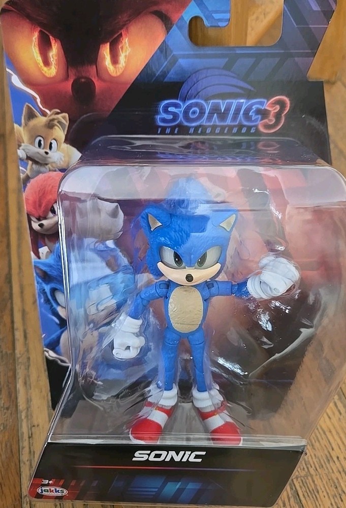 New Sonic The Hedgehog 3 Movie 5in Action Figure Model 42397 Jakks Pacific Toy