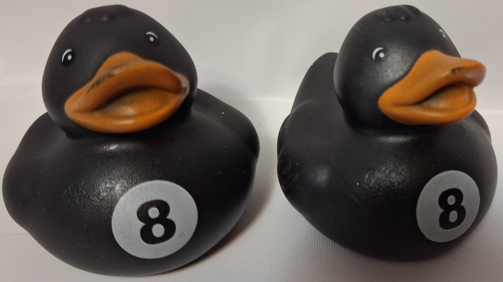 8 Ball Rubber Duck 2″ Toy Figure