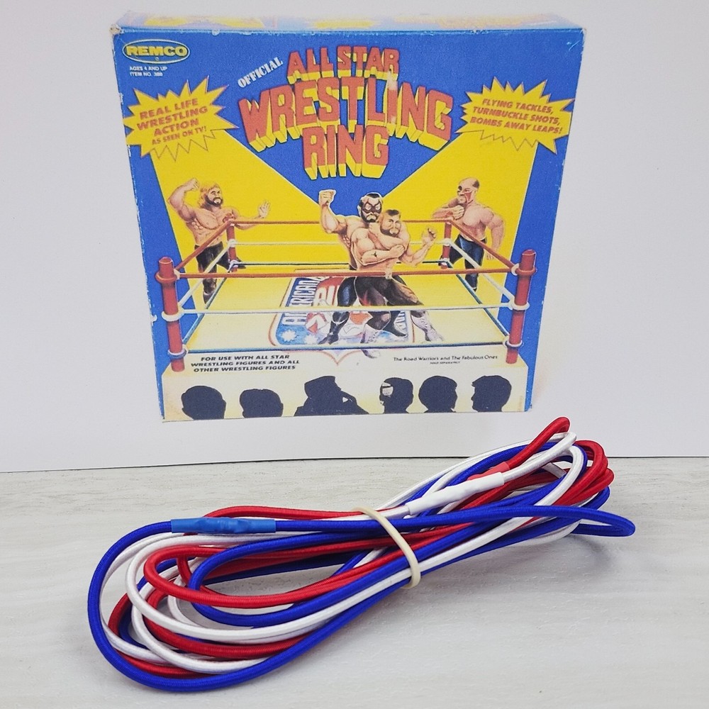 REPLACEMENT ROPES FOR VINTAGE 1980’s REMCO AWA ALL-STAR WRESTLING RING