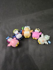 Lot of 5 Ultra Rare Pudgy Penguins Gray, Pink Hawaiian Blue, Pengu Loose 2″ Figs