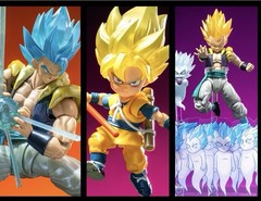SDCC 2026 exclusive SHF Gogeta, Gotenks & Goku Daima Lot