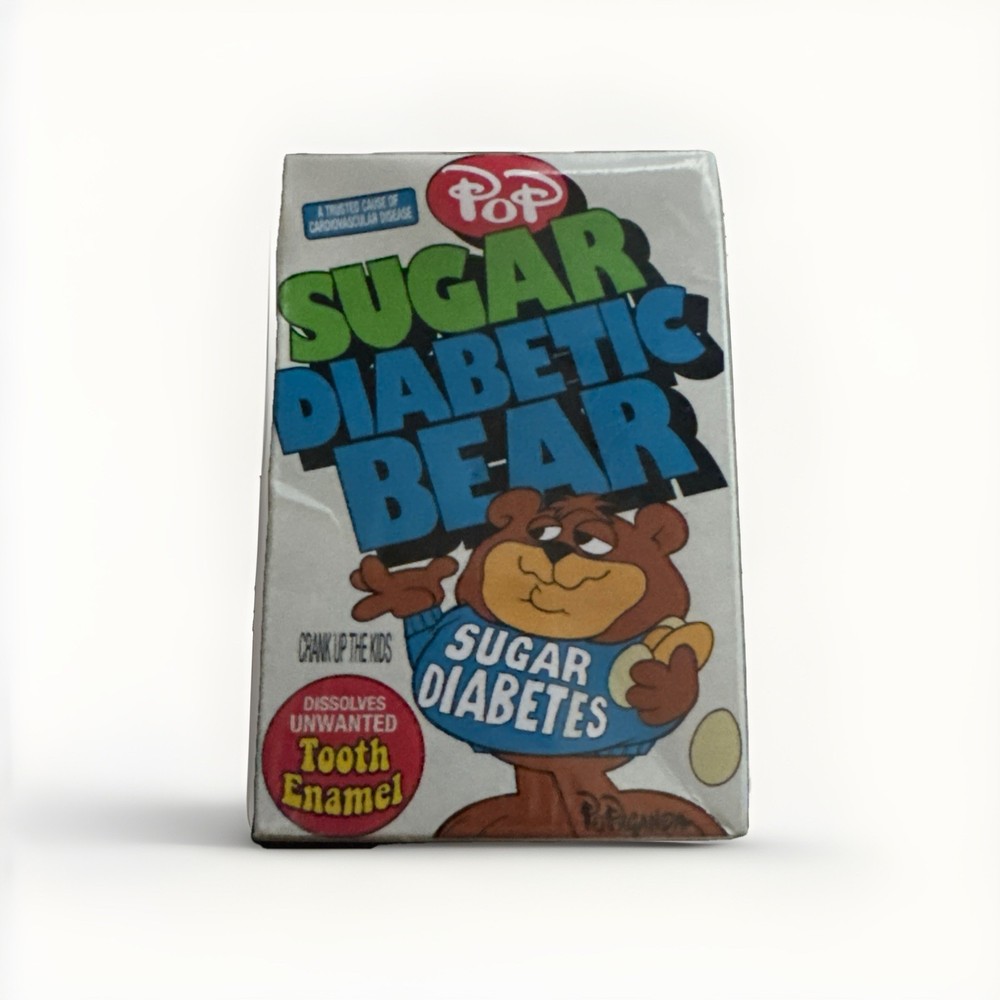 Ron English Popaganda Sugar Diabetic Bear Cereal Killers Mini 3-in Figure SEALED