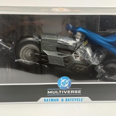 McFarlane DC Multiverse Batman and Batcycle The Flash Movie 7 Inch Figure Set