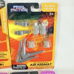 Final Faction Action Figure Weapons Alpha Khaan Amari Air Assau Shock Synthoid E