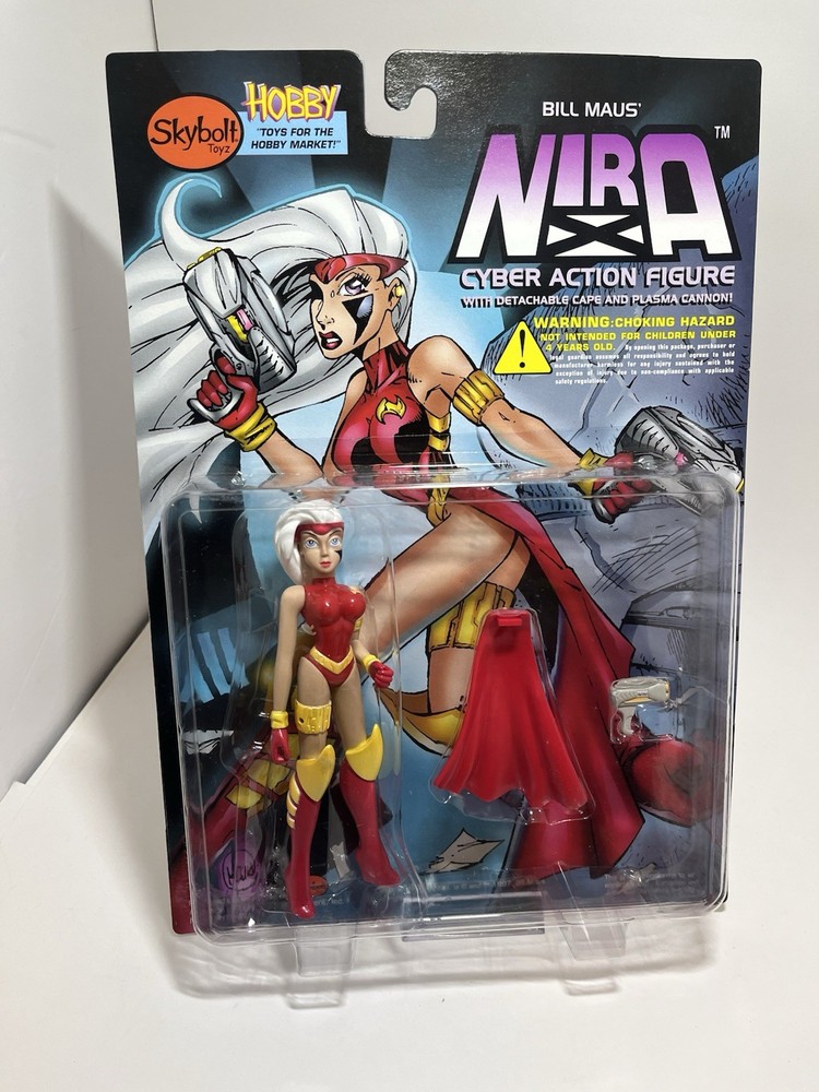 Skybolt Toys Bill Maus’ Nira Cyber Action Figure Nira X Cyber Angel MOC HTF