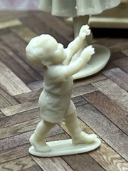 1:24 1950 Dollhouse Mom and Toddler Baby Child Inspired by Marx