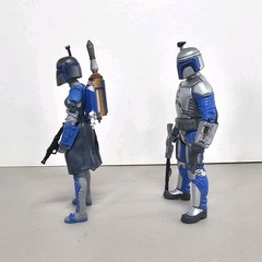 Star Wars Female Mandalorian Warrior Figure Set Clone Wars Death Watch Lot