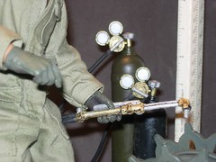 1/6 scale resin cast Engineers welding torch set for Ultimate Soldier or Dragon