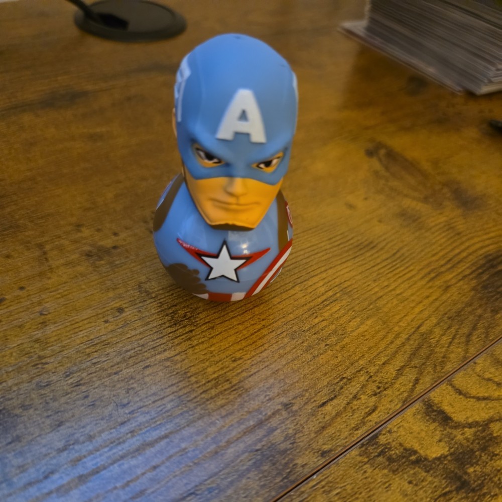 Marvel Rockerz Mini CAPTAIN AMERICA Loose 2.25in * wobble bobble head minifigure