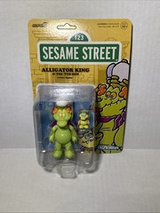 SUPER 7 SESAME STREET REACTION WAVE 4 CHEF COOKIE ELMO ALLIGATOR KING ROOSEVELT