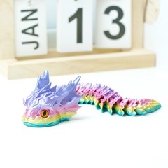 3D Printed Water Snake Model,Articulated Animals figure,Fidget Toys Home Decor