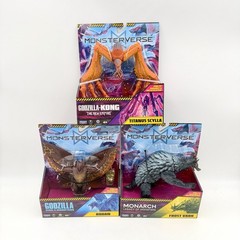 MonsterVerse TITANUS SCYLLA + RODAN + FROST VARK 6″ Action Figures set of 3 NEW!