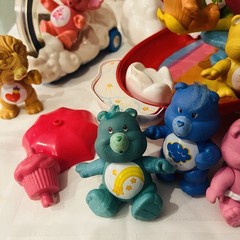 VTG 1983 Care Bears Care A Lot Playset Cloud Car Rainbow Roller Accessories WOW!