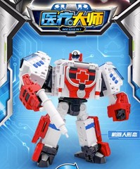Hello Carbot MEOIENT Transforming Robot Ambulance Action Figure Toy 21cm