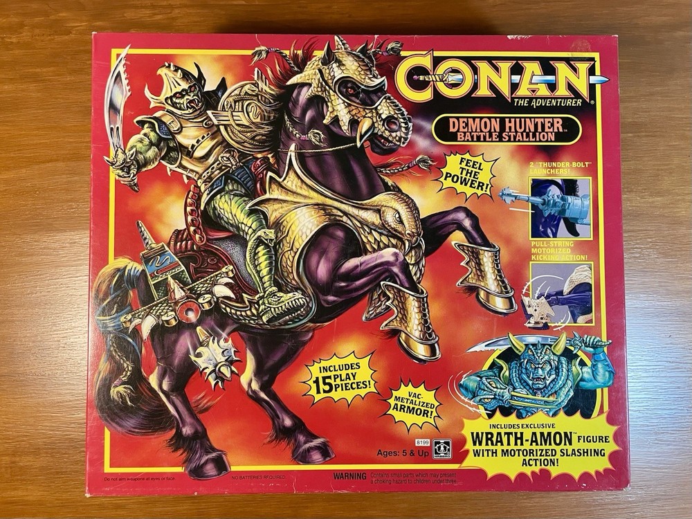 Conan Demon Hunter Battle Stallion Hasbro 1992 Sealed MIB