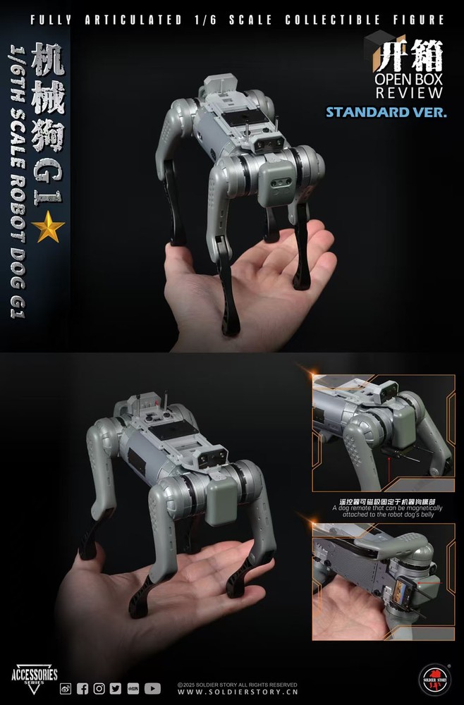SoldierStory SSA004 1/6 Scale Robot Dog G1 Model Standard ver for 12″ Figure