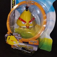 Angry Birds Morph Lite Flashlight 3 Figure Set Lite Force Black Red Yellow Bird