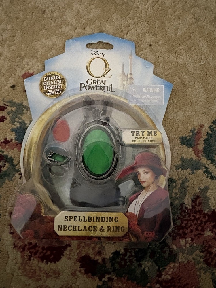 Wizard of Oz the Great & Powerful Spellbinding Necklace & Ring Witch Bonus Charm